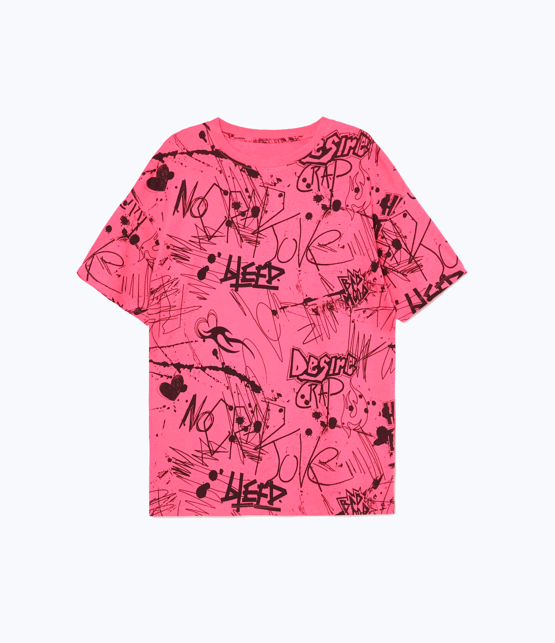 Pink graffiti T-shirt