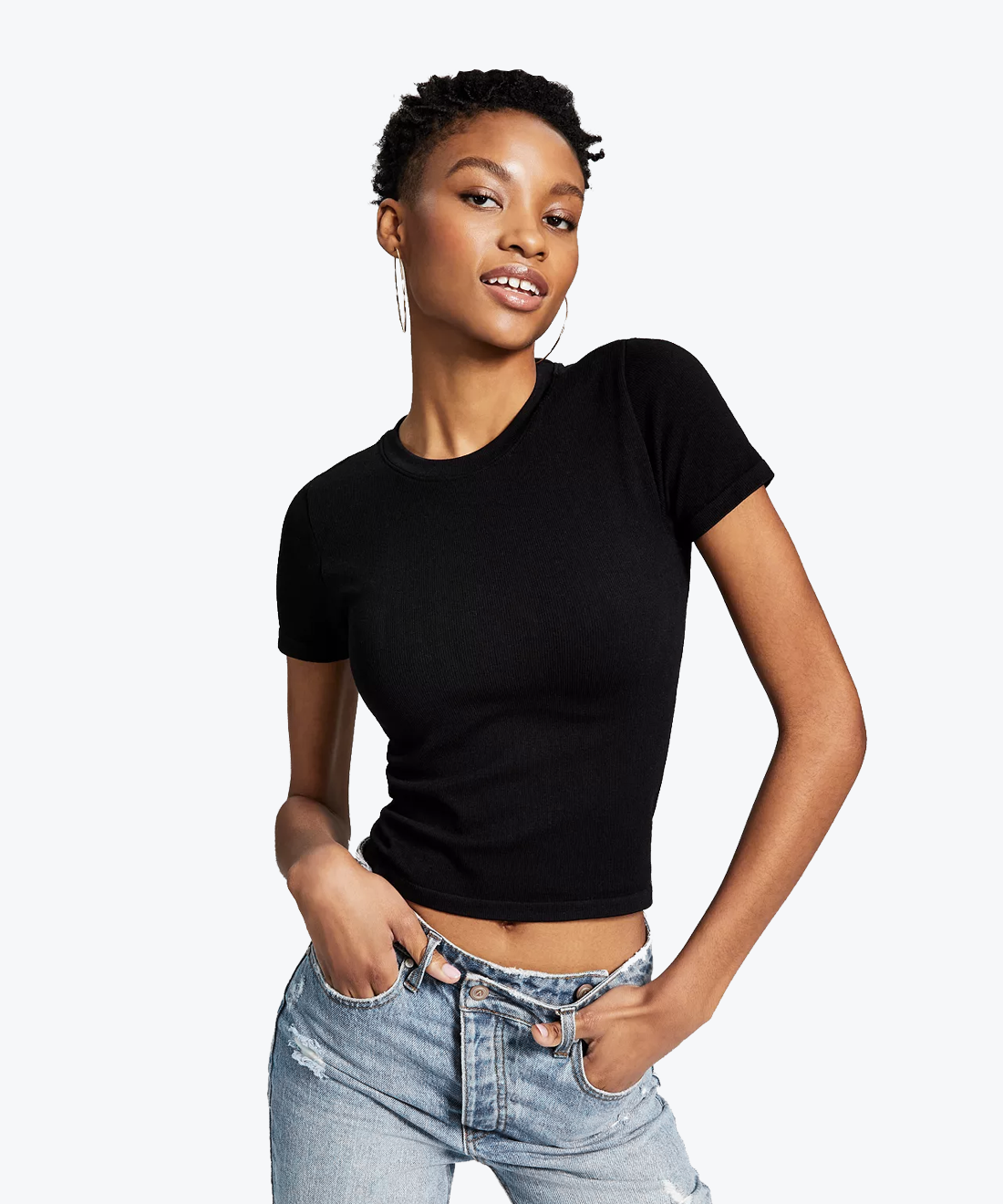 Tight cropped t-shirt