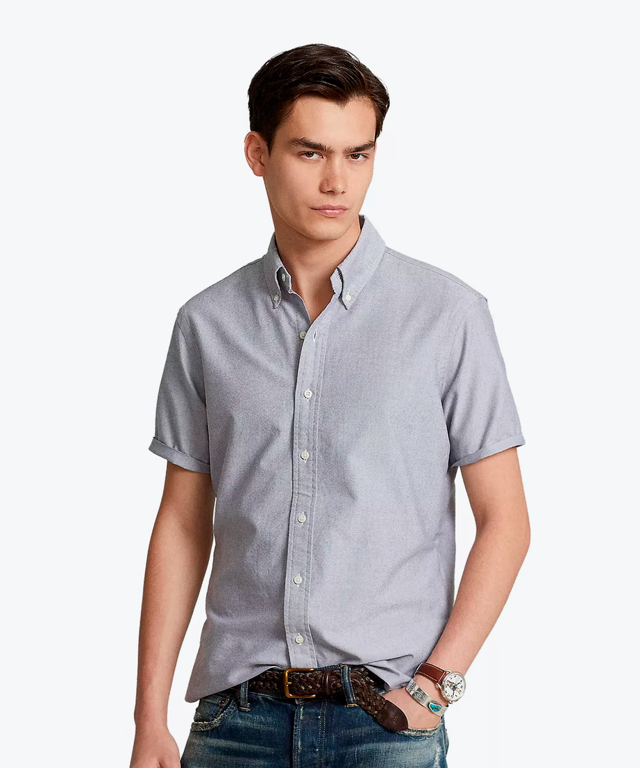 Cotton short sleeve shirt