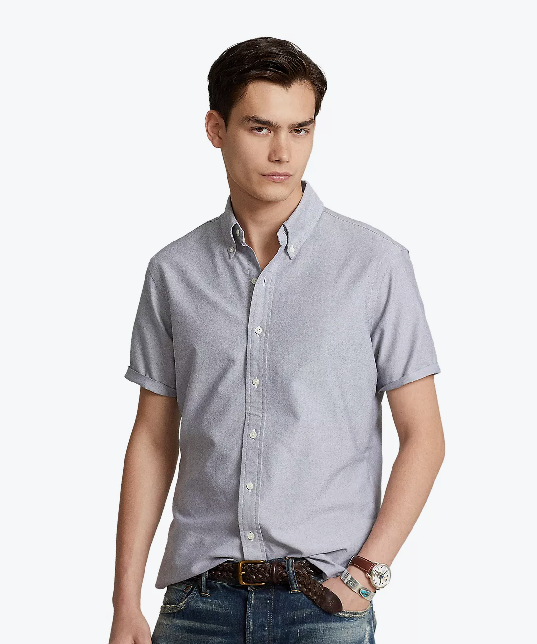 Cotton short sleeve shirt